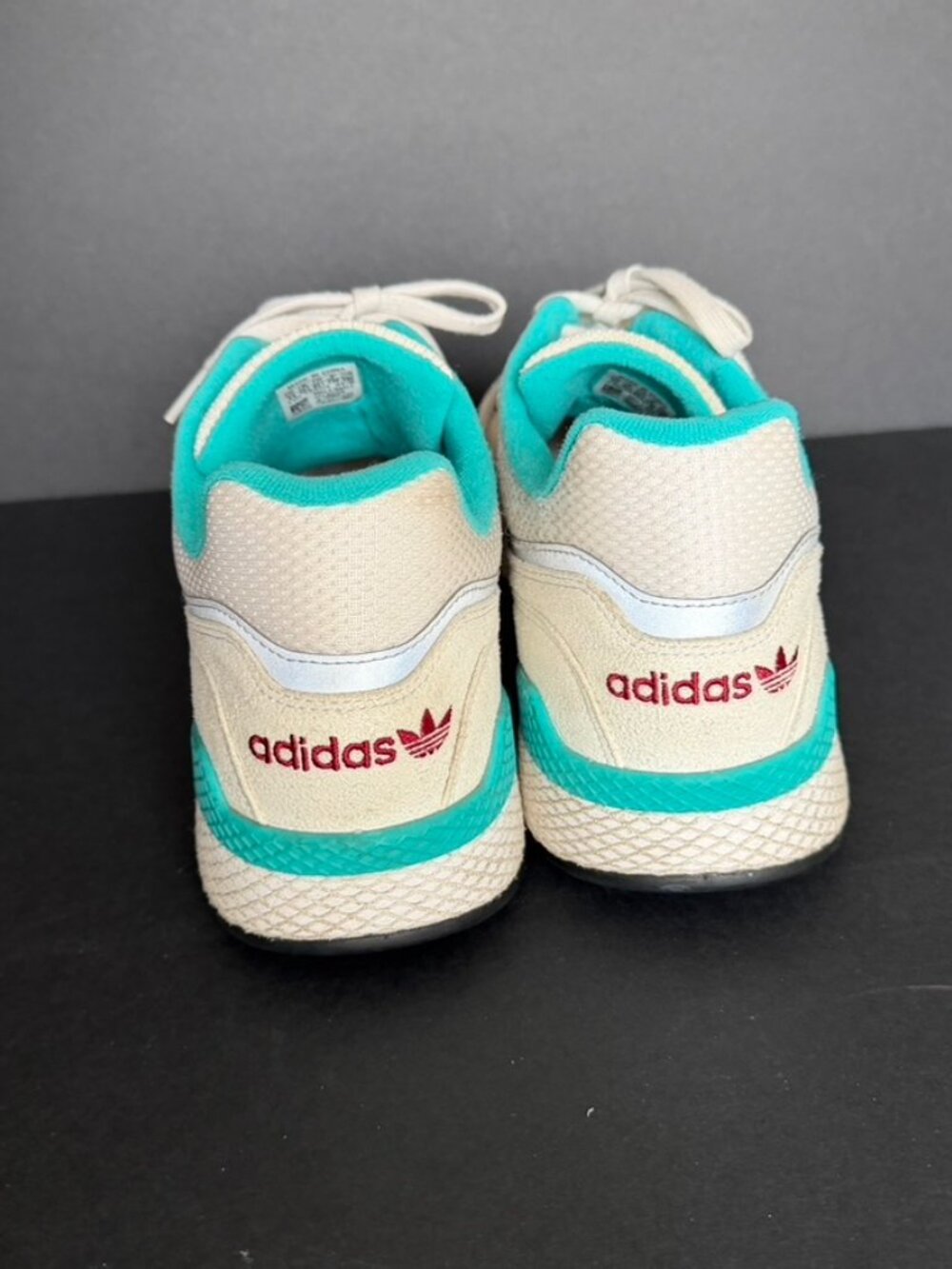 Adidas Ultra Tech Sneakers Crystal White Real Lilac Core Black Size 11 - Picture 4 of 9